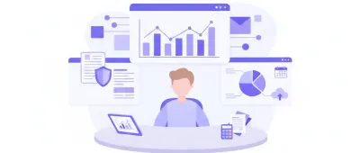 Ilustración vectorial de una persona comparando comisiones de diferentes AFORE