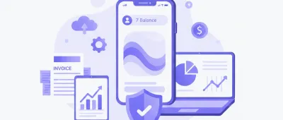 Ilustración vectorial de una pantalla móvil mostrando el saldo de AFORE Citibanamex