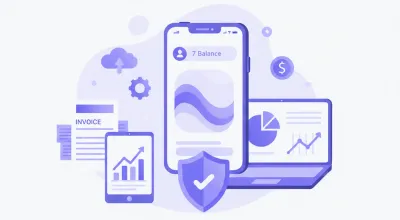 Ilustración vectorial de una pantalla móvil mostrando el saldo de AFORE Citibanamex