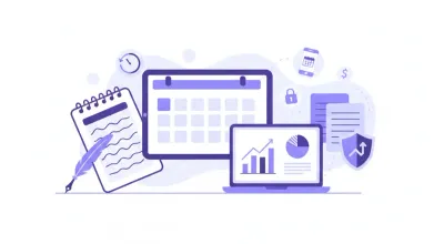Agenda de turnos online en la pantalla de un negocio