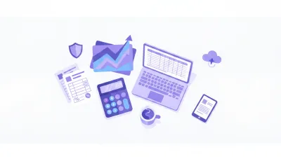 Escritorio de oficina con calculadora, gráficos y documentos de impuestos provinciales sobre Ingresos Brutos