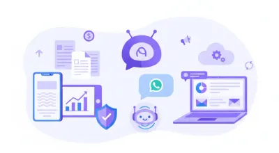 Bot de WhatsApp para Argentina con IA: pantalla de WhatsApp con chatbot atendiendo consultas de cliente PyME