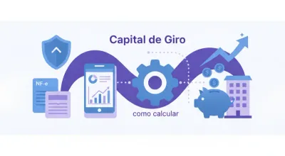 Empresário calculando o capital de giro da sua empresa no Brasil