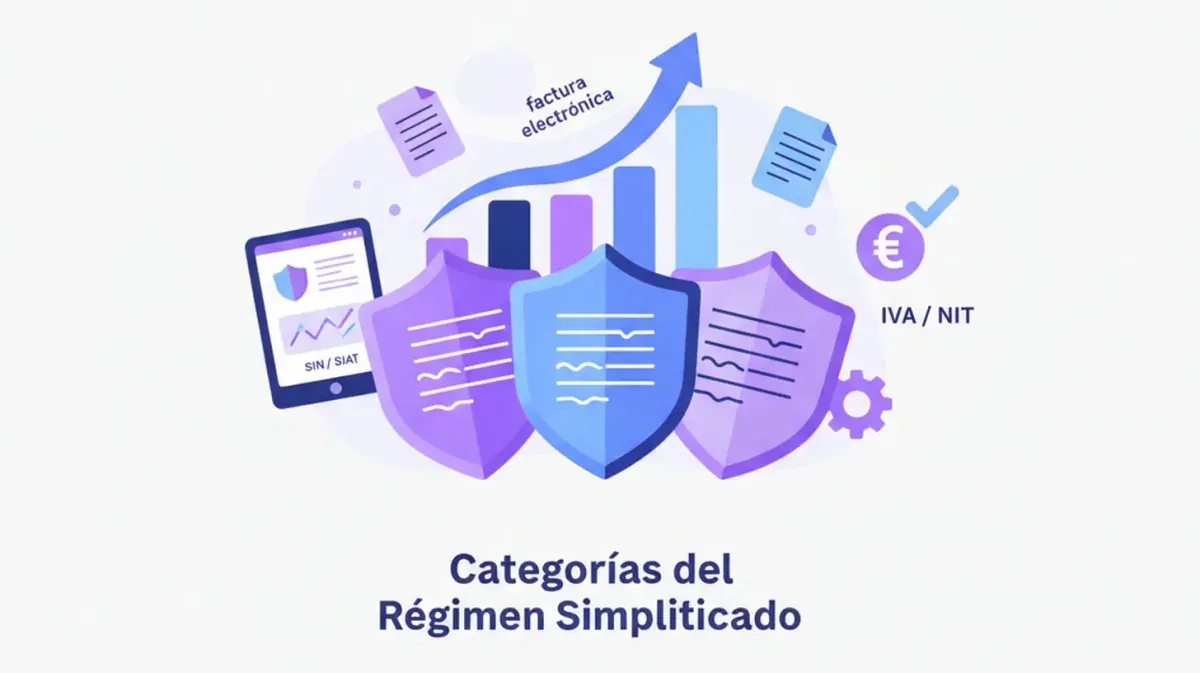 Categorías y cuota bimestral del Régimen Tributario Simplificado en Bolivia