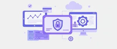 Ilustração de certificado digital com ícone de segurança