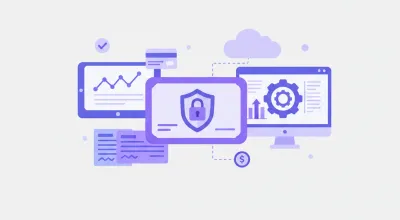 Ilustração de certificado digital com ícone de segurança