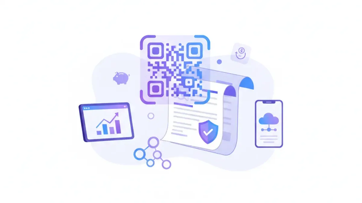 Factura electrónica del SIAT en Bolivia con el código QR de validación destacado
