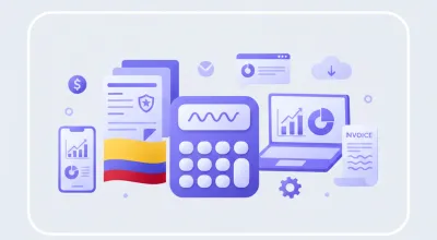Ilustración vectorial de cálculo de liquidación laboral con documentos y calculadora