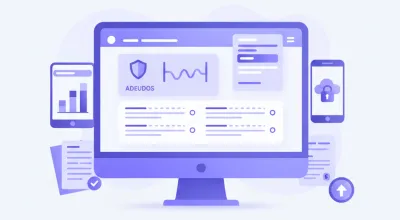 Pantalla del portal del SAT mostrando adeudos fiscales