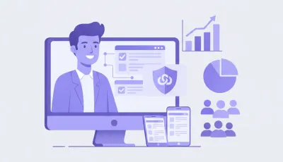 Ilustración de empleador registrando un trabajador en el BPS Uruguay paso a paso