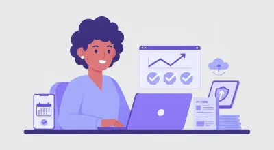 Empreendedor brasileiro analisando dashboard de vendas online sem comissões com gráficos de lucro e notas fiscais