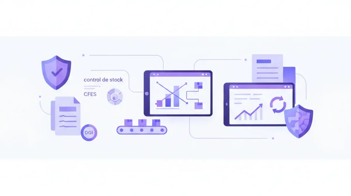 Control de stock integrado con la facturación electrónica de un comercio en Uruguay