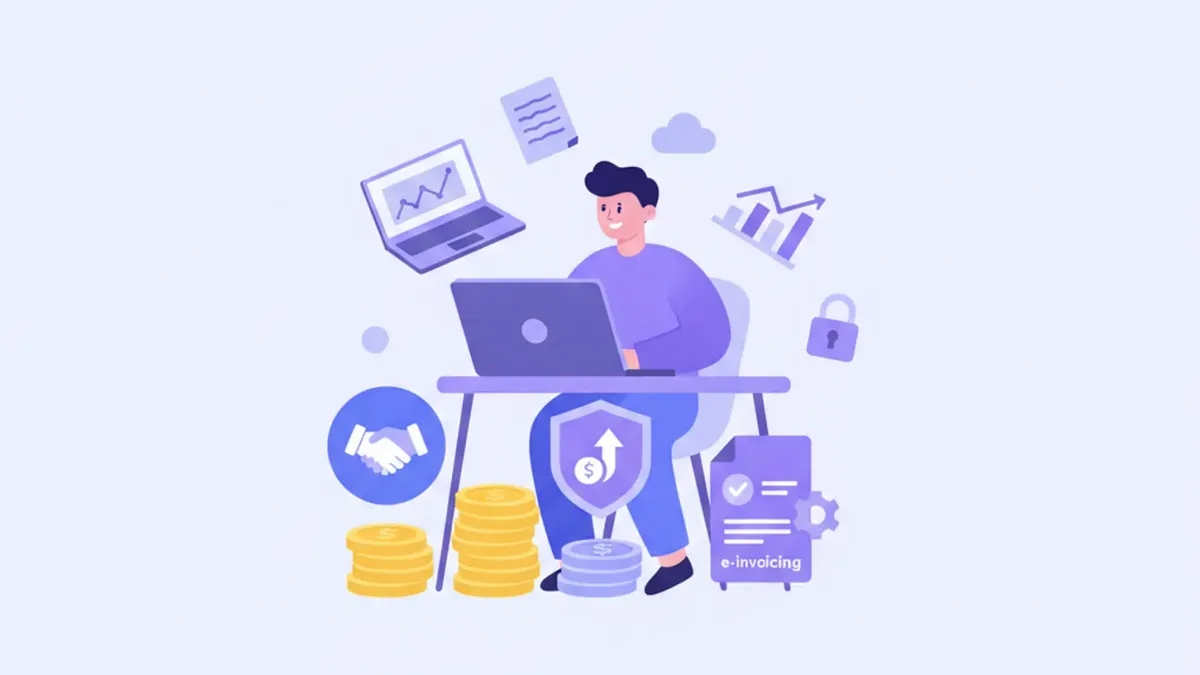 Ilustración de los costos mensuales de una empresa unipersonal en Uruguay: aportes BPS, IVA, contador y facturación electrónica