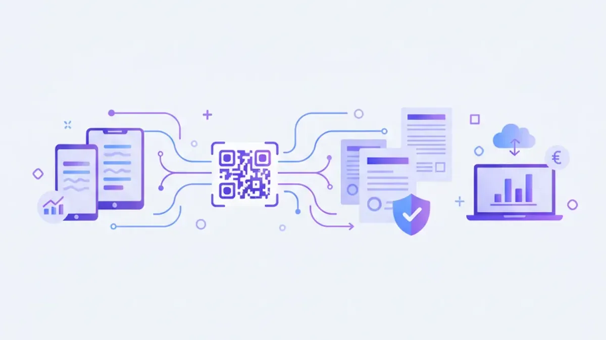 Cómo crear un menú digital QR para restaurante: comensal escaneando código QR de la mesa con su celular