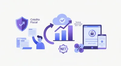 Factura electrónica del SIAT de Bolivia usada para computar crédito fiscal del IVA
