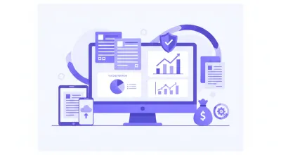 Ilustración de la declaración mensual de impuestos PDT 621 en pantalla de computadora
