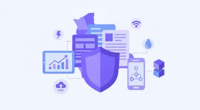 Factura de servicios básicos de luz, agua y gas con código QR del SIAT de Bolivia
