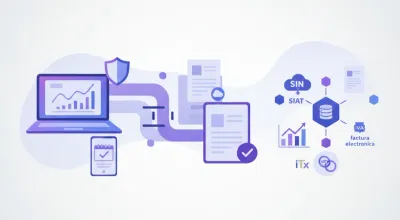 Pantalla de facturación computarizada en línea del SIAT en Bolivia