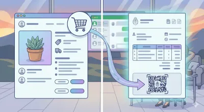 Tablet mostrando un carrito de e-commerce y una factura electrónica AFIP en simultáneo