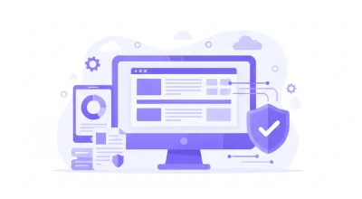 Ilustración vectorial de una guía de remisión electrónica en pantalla de computadora