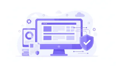 Ilustración vectorial de una guía de remisión electrónica en pantalla de computadora