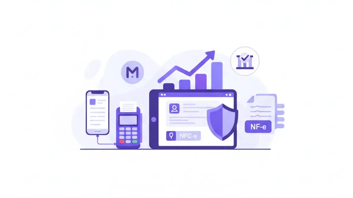 Nota fiscal para restaurante com NFC-e e QR Code