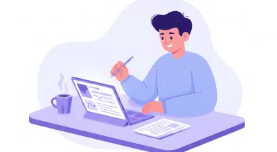 Dueño de un negocio argentino leyendo en una tablet un resumen de novedades de ARCA
