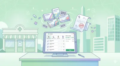 Balanza digital conectada a tablet POS mostrando peso y precio de frutas y verduras con etiqueta lista para imprimir