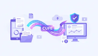 Código Único de Factura Electrónica (CUFE) en pantalla