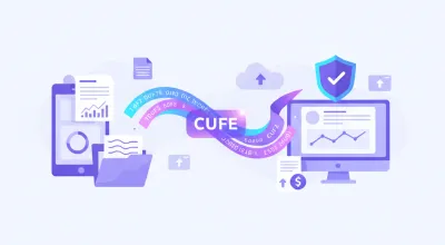 Código Único de Factura Electrónica (CUFE) en pantalla