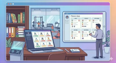 Pantalla con lista de socios activos, control de accesos por huella digital y panel de cuotas mensuales pendientes