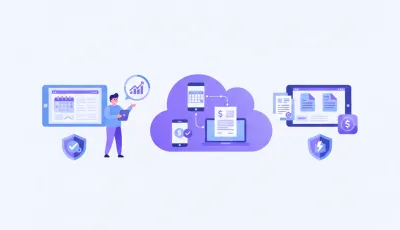 Persona comparando en pantallas una agenda de turnos online y un turnero digital en la nube