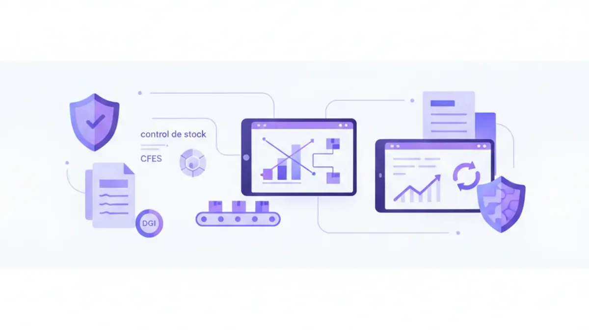 Control de stock integrado con la facturación electrónica de un comercio en Uruguay
