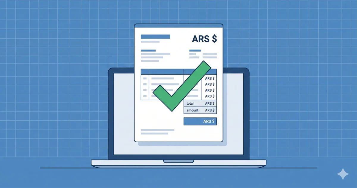 AFIP facturero: pantalla del portal oficial de Comprobantes en Línea para emitir facturas electrónicas