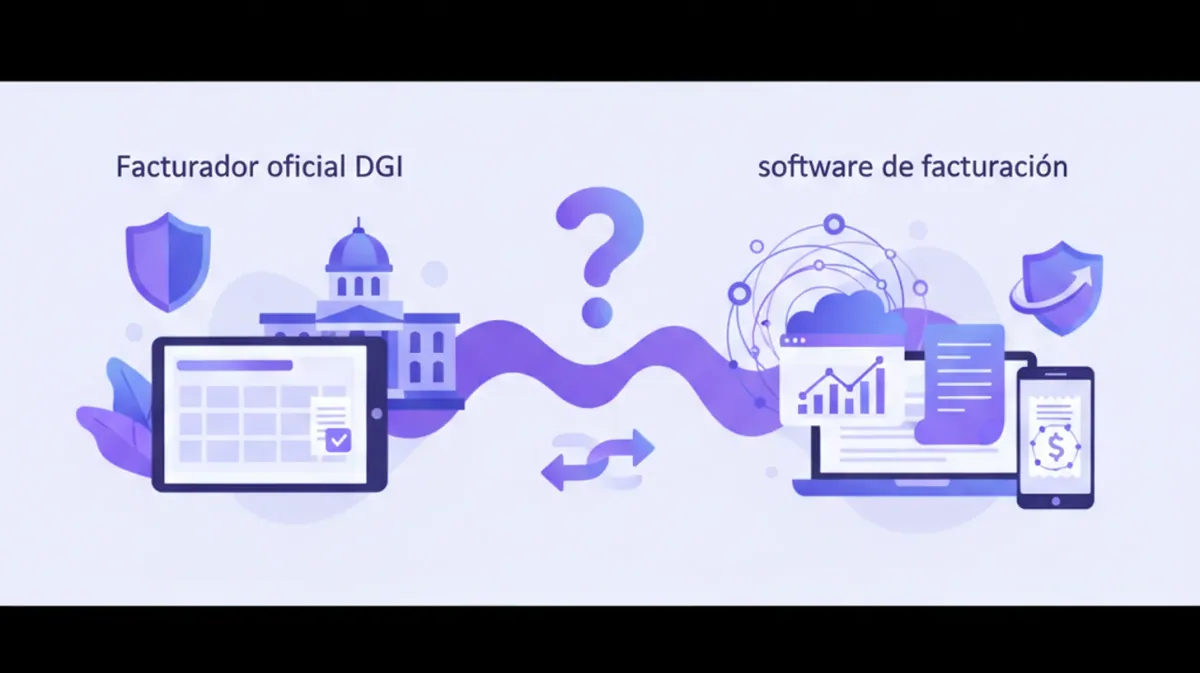 Comparativa entre el facturador oficial de la DGI y un software de facturación en Uruguay