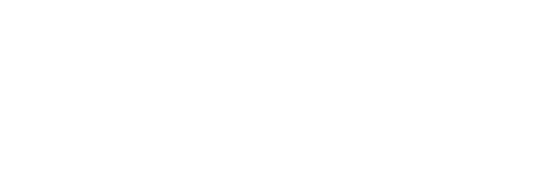 Logotipo de YoFacturo en blanco